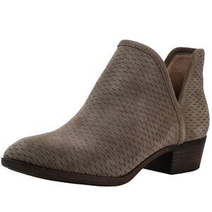 Lucky Brand Taupe Grey Perforated Baley Ankle Bootie Women 7M